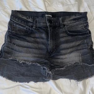 Express dark wash jeans shorts size 6